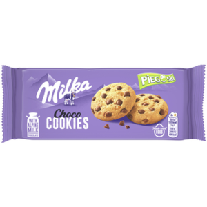 Milka Ciasteczka Pieguski Nut Ciastka z Kawałkami Czekolady i Orzechów 135g